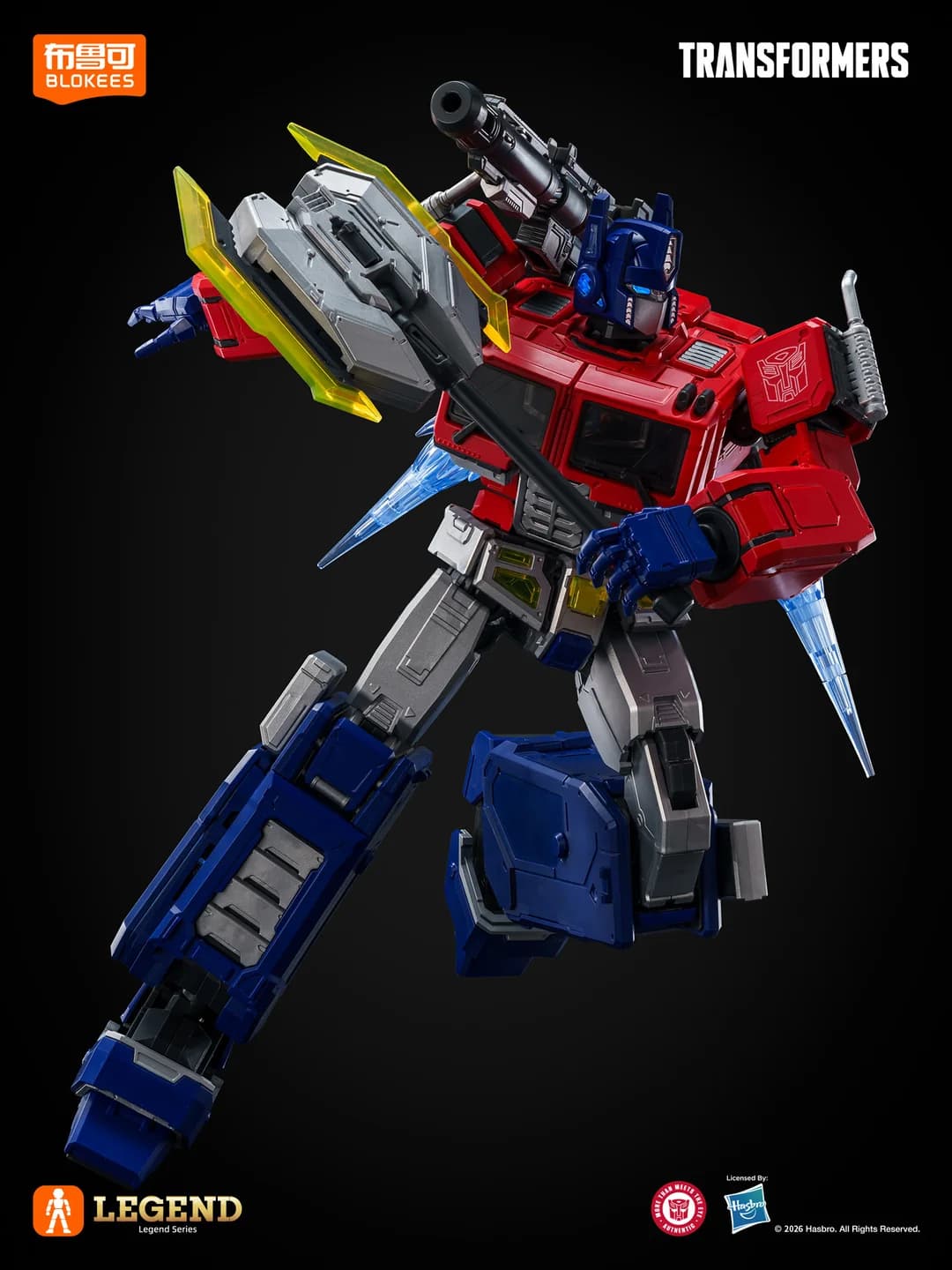 Optimus Prime EVO beraksi dengan energon axe dan laser cannon